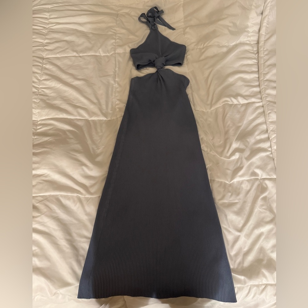 Cult Gaia Charcoal Backless Dress